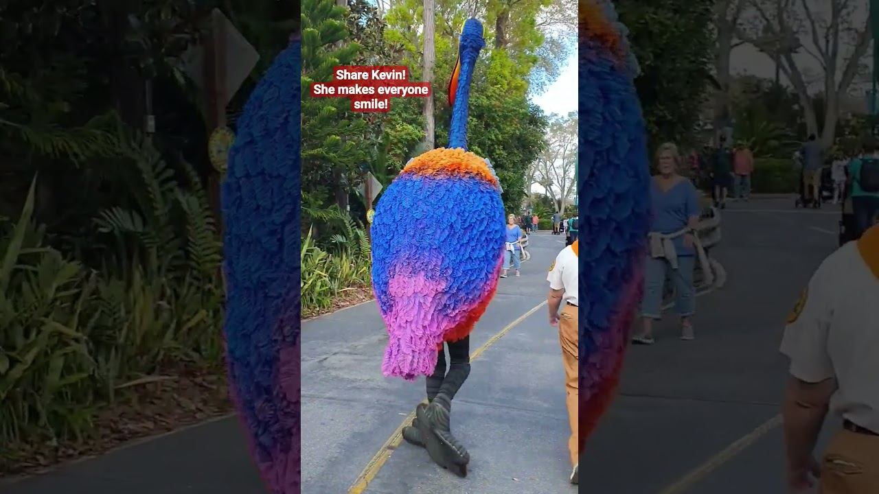 Kevin part 2 #shortsfeed #love #birds #ostrich #waltdisneyworld #disney #up #kevin #disneymovies