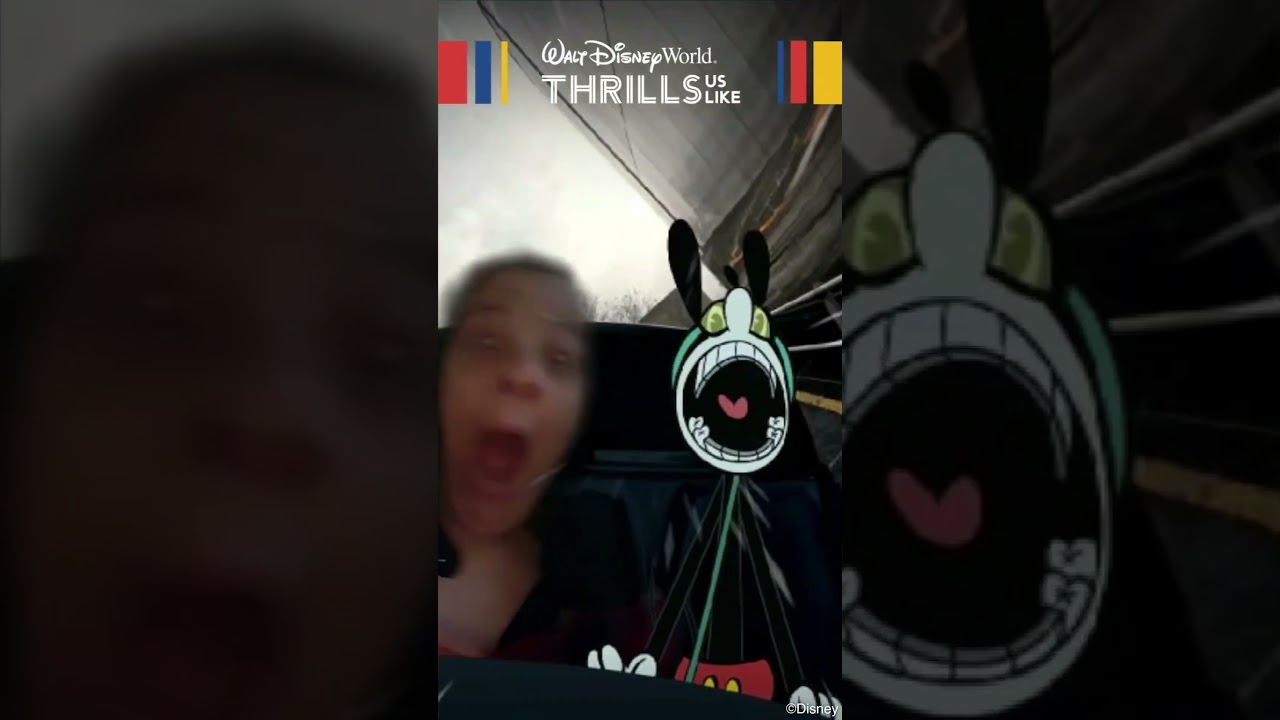 Wild rollercoaster! #shortsfeed #wild #disney #scary #rollercoaster #jimmykimmel #jimmy #oswald