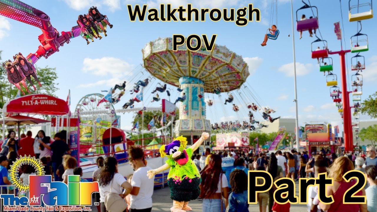 Pov part 2! miami dade county youth fair 2024 pov walkthrough! walk with us! fun!