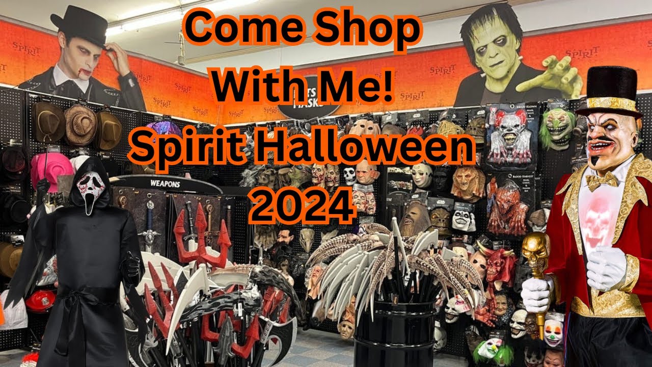 Spirit halloween store walkthrough 2024! come along with me! 🎃 so much fun!!!! all new animatronics