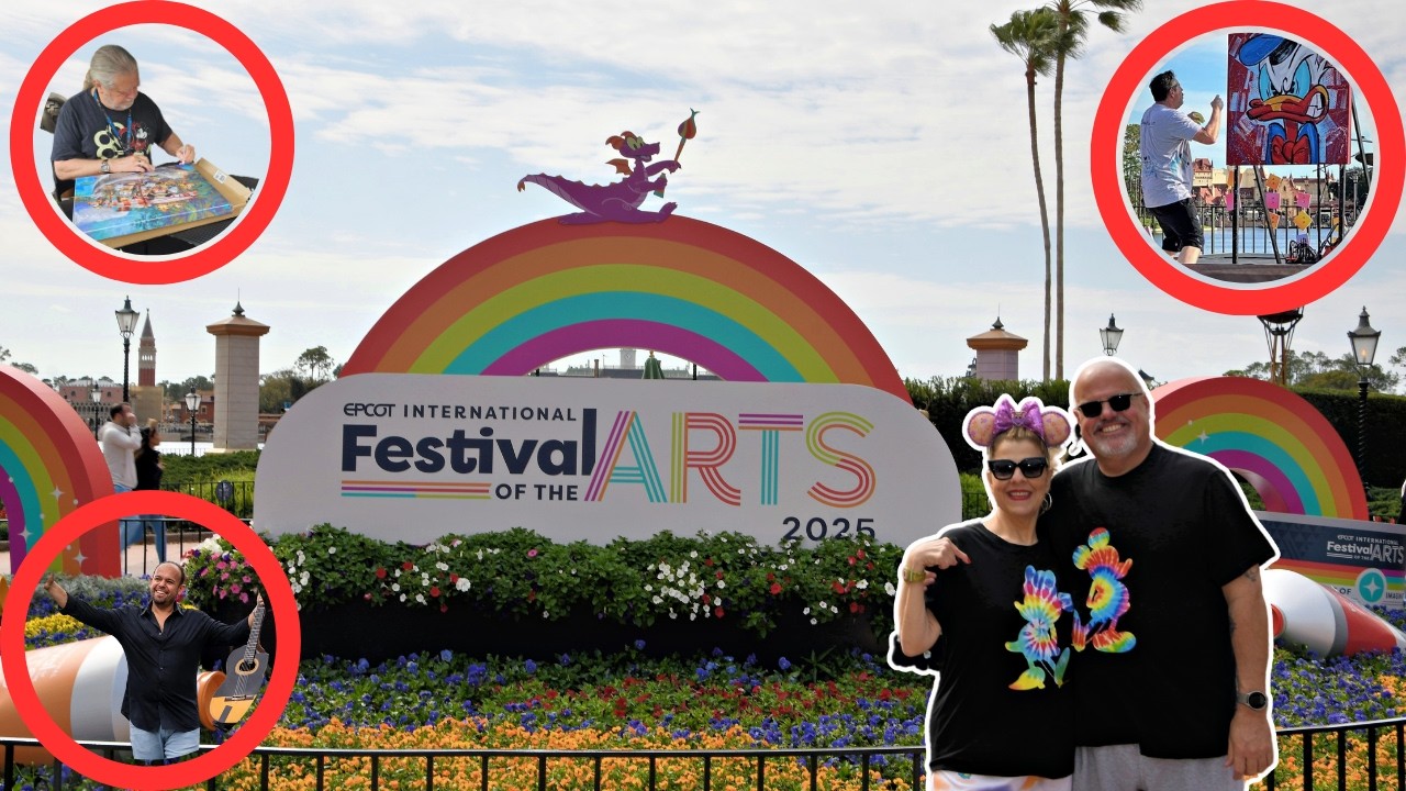 Epcot festival of the arts 2025 🎨✨ | couples vlog, trevor carlton magic & tasty bites!